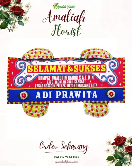 Papan Bunga Ucapan Selamat Pusakamulya